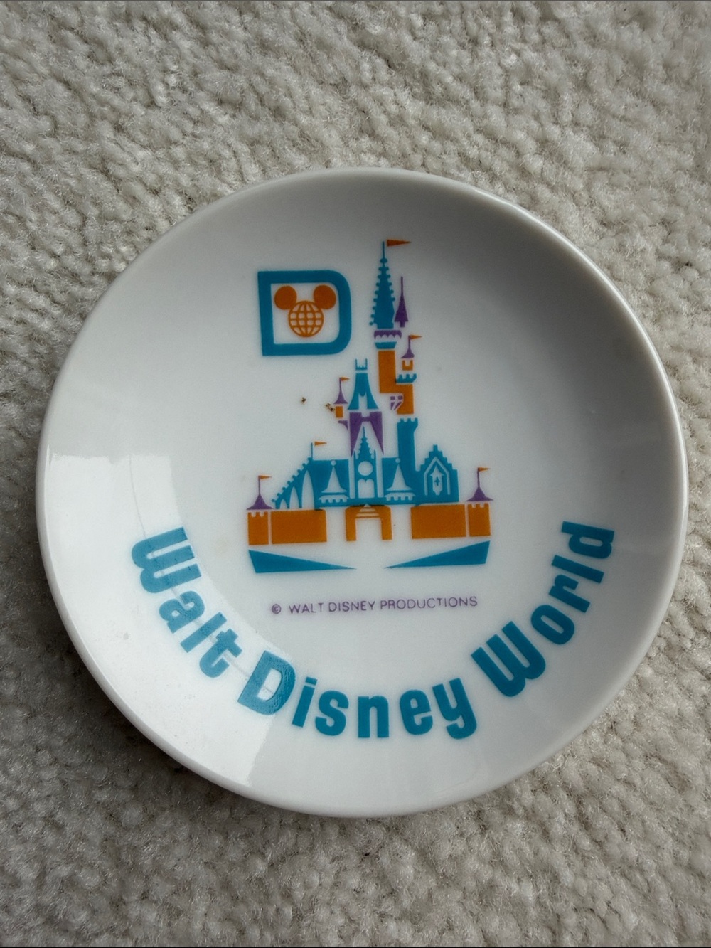 Vintage Walt Disney World Ceramic Plate